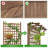 Handmade 72″ H × 35.5″ W Fir Wood Planter Box with Trellis and Wheels-1319895564
