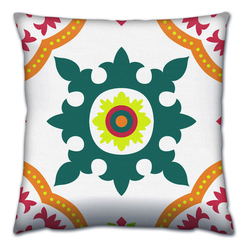 Premium Washable Cushion, 17.0 x 17.0 Inches, 50% Cotton / 50% Polyester, Silicone Filling, Concealed Zip | Soft, Comfortable & Ironable | Perfect for Home Decor, Living Room & Bedroom Accents