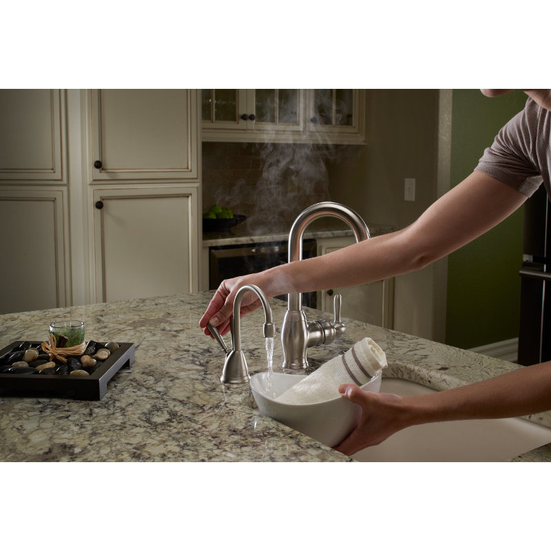 Hot & Cold Water Dispenser, Satin Nickel