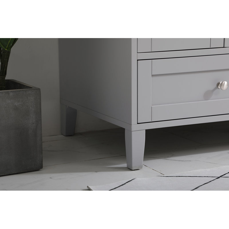 Ensemble de meuble-lavabo simple 48 po Selma, Gris