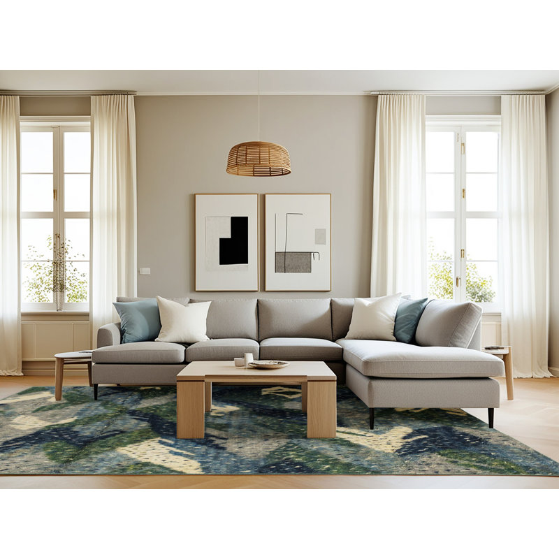 Abstract Indoor Rug, Rectangle 8' x 12'