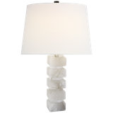 Chapman & Myers Square Chunky Stacked Table Lamp