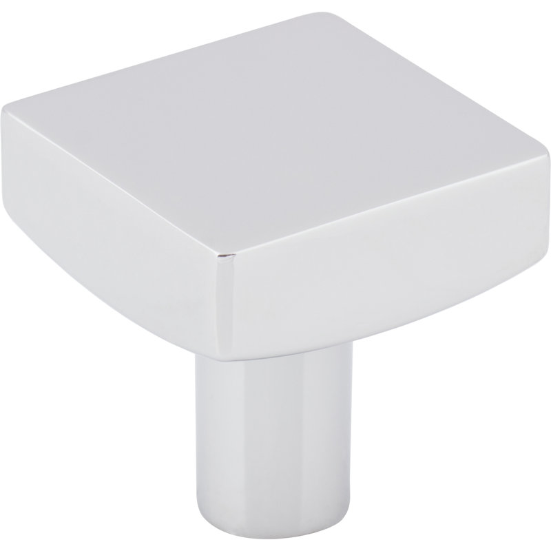 Dominique Square Knob, Polished Chrome