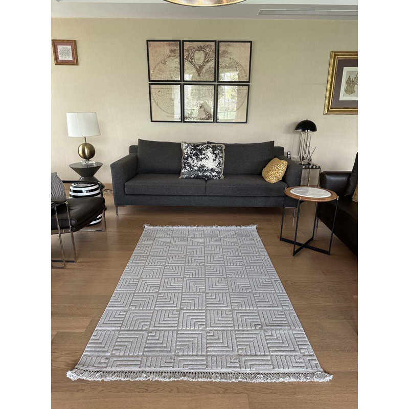 Tapis Sierra avec envers antidérapant, Carré 2 pi 8 po