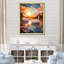 «Graceful Mirage Swans II», reproduction d'art sur toile-97170100-97170101