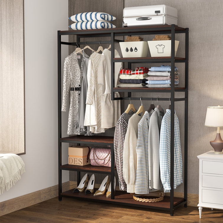 Aubree 47 W Closet System Dotted Line Finish: White