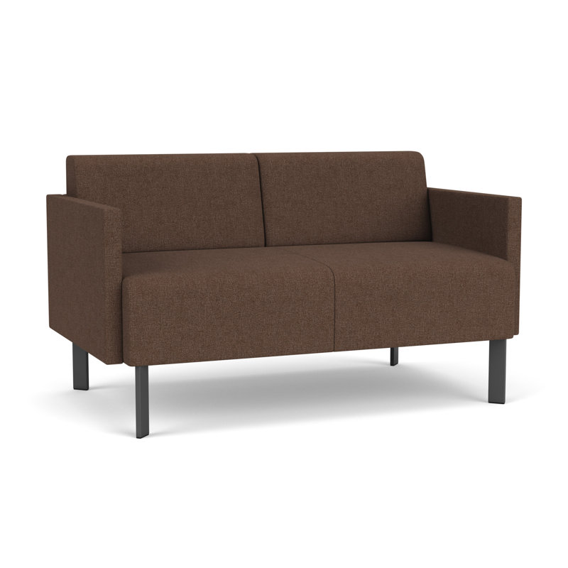 Causeuse de réception Luxe Lounge, Acier gris anthracite, Café Archetype