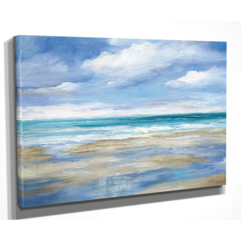 «Washy Coast I» par Nan - impression sur toile tendue, H 30 po x l 40 po x P 1,5 po
