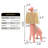 13.8 in. Pink Giraffe-Shaped Resin Base Table Lamp with Raffia Shade, Built-in LED for Kids Room or Nursery-2067385897