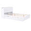 Lit plateforme double avec tablettes coulissantes et lit gigogne simple