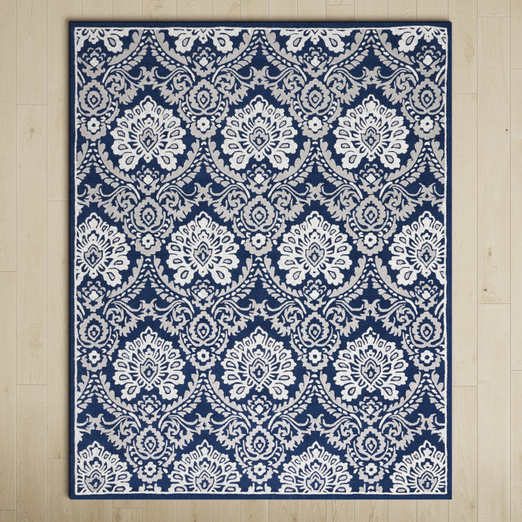 Tansy Wool Damask Indoor Rug