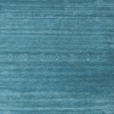 Tapis contemporain bleu