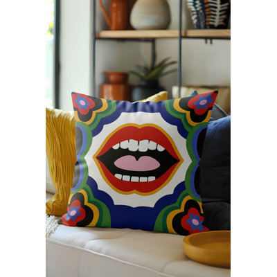 Coussin décoratif en microsuède Parr