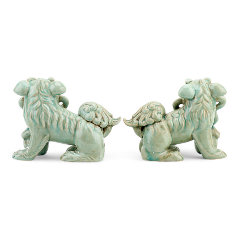 Porcelain Foo Dogs Pair