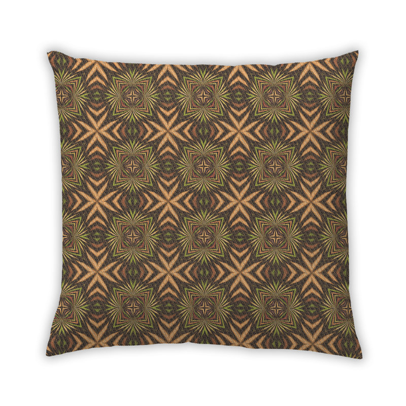 Housse et insert de coussin carré Phylique, Synthétique, Orangé