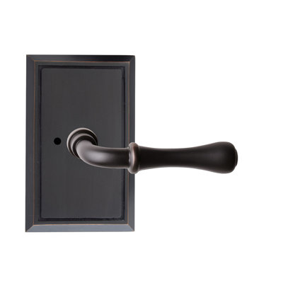 Bravura 931-1 Huntsville Privacy Lever on Traditional Rectangular Rose in Oil Rubbed Bronze