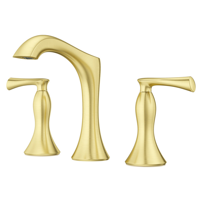 Rhen Widespread Lavatory Faucet in , Brushed Gold