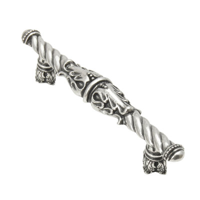 Acanthus pull Romanesque style with column base