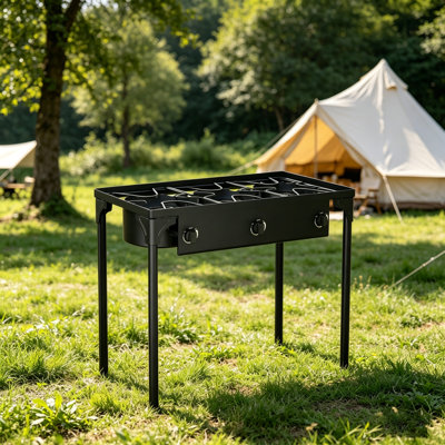 3 Burner High Power 225000 BTU Propane Outdoor Stove