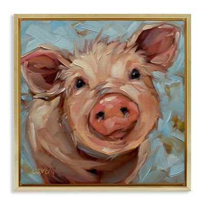 Modern Pig Portrait Farm Animal