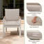 Chaises de patio d'extérieur en aluminium avec coussins-124519567
