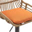 Ensemble de 2 tabourets de bar modernes pivotants avec repose-pieds pour cuisine-37784225