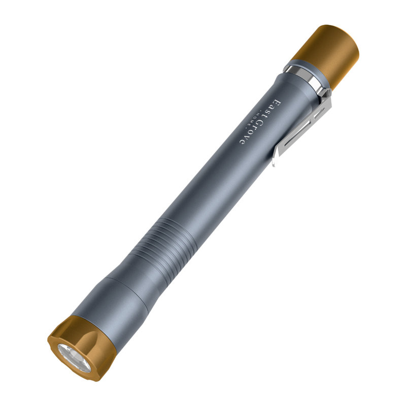 Lampe de poche rechargeable à DEL 6,3 po Pin-Point Slim USB-C 2 W 1 000 lumens, 1 600 MaH, 4 heures et plus en charge complète avec faisceau réglable et pile remplaçable