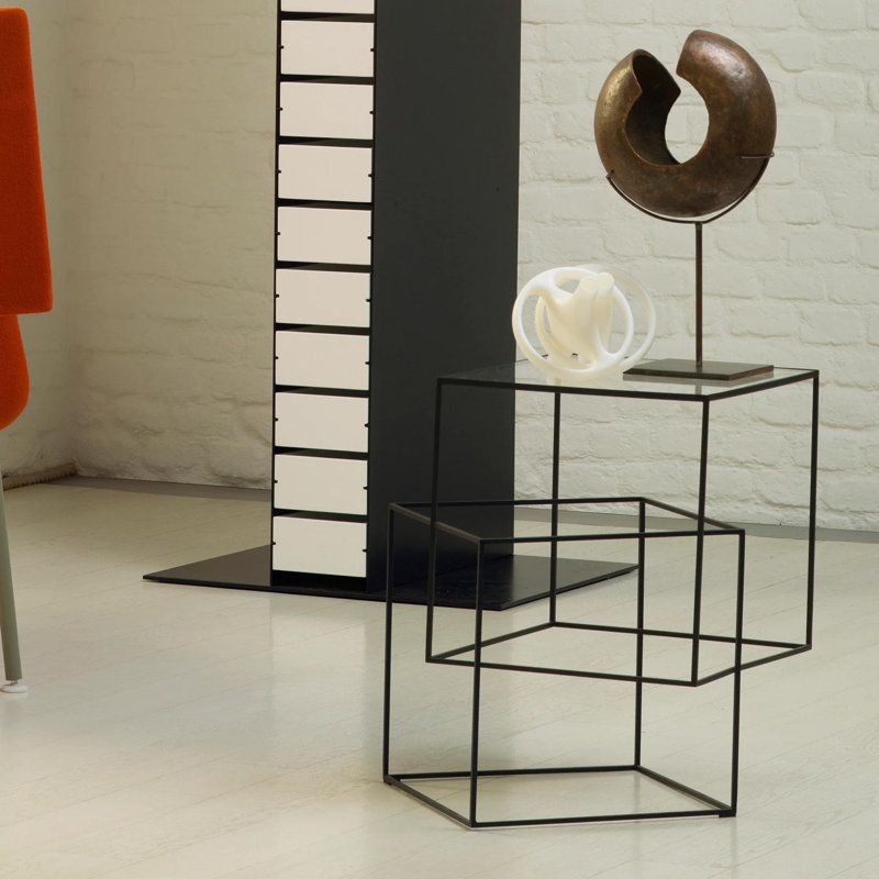Table basse à dessus en verre