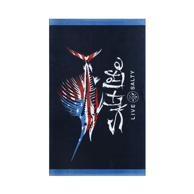 AMERICAN BONES BEACH TOWEL