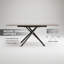 Modern Black Glass Expandable Dining Table For 4-6 People | Gift Idea