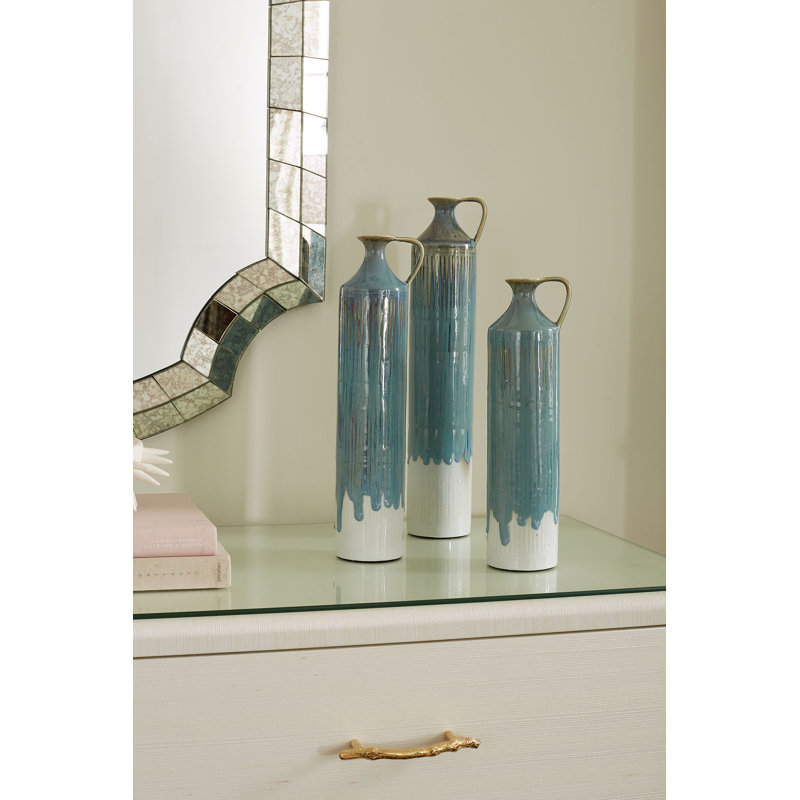 Flagon Handmade Porcelain China Table Vase