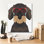 «Wire Haired Dachshund Porter Hipster Glasses» par Furbaby Affiliates, art mural sur toile