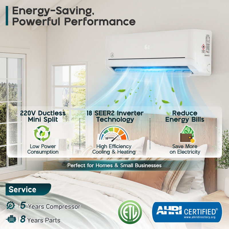 Mini Split Ac Heating System, Diy-friendly Installation Design, 220