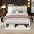 Upholstered Bed Frame with 3 Drawers, Bed with Storage Headboard and Charging Station-1254871271-1248422149