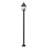 Raphael 120.75 inch Sand Black 3 Light Outdoor Post Mounted Fixture