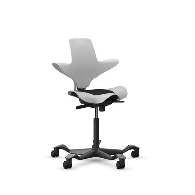HAG Capisco Puls Adjustable Sit to Stand Desk Chair with Partial Cushion