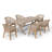 Patio 6-person Dining Set With Cushions