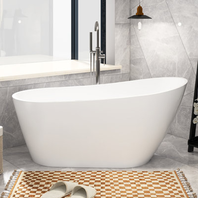 63'' x 31.5'' Soaking Acrylic Bathtub
