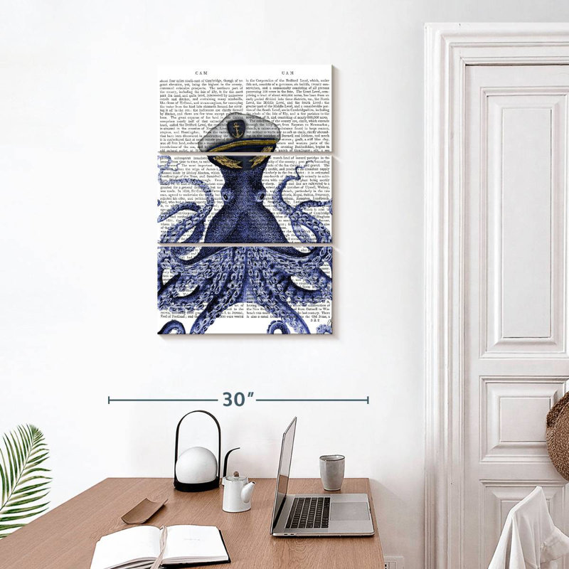 Brampt Captain Octopus, 32" H x 20" W
