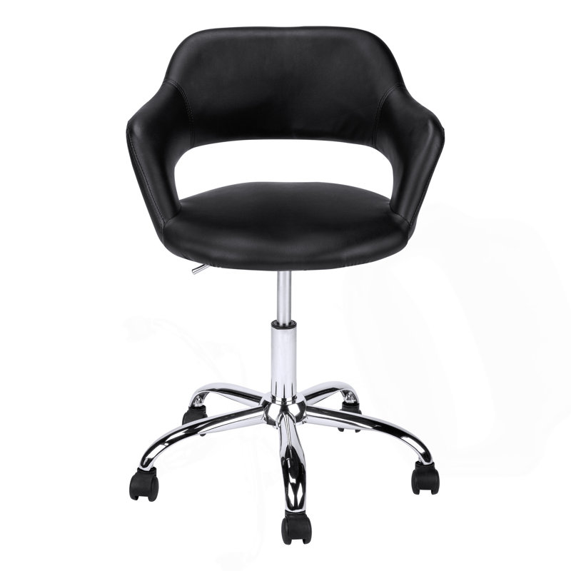 Chaise de bureau moderne et ergonomique avec hauteur réglable, pivotante et accoudoirs intégrés pour un travail confortable