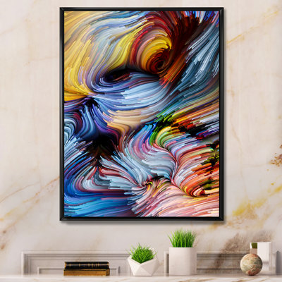 Élégance de l'art liquide - œuvre d'art moderne sur toile
