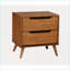 Table de chevet 2 tiroirs Mid-Century-366690460