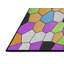 Tapis orange à motif géométrique-997543474