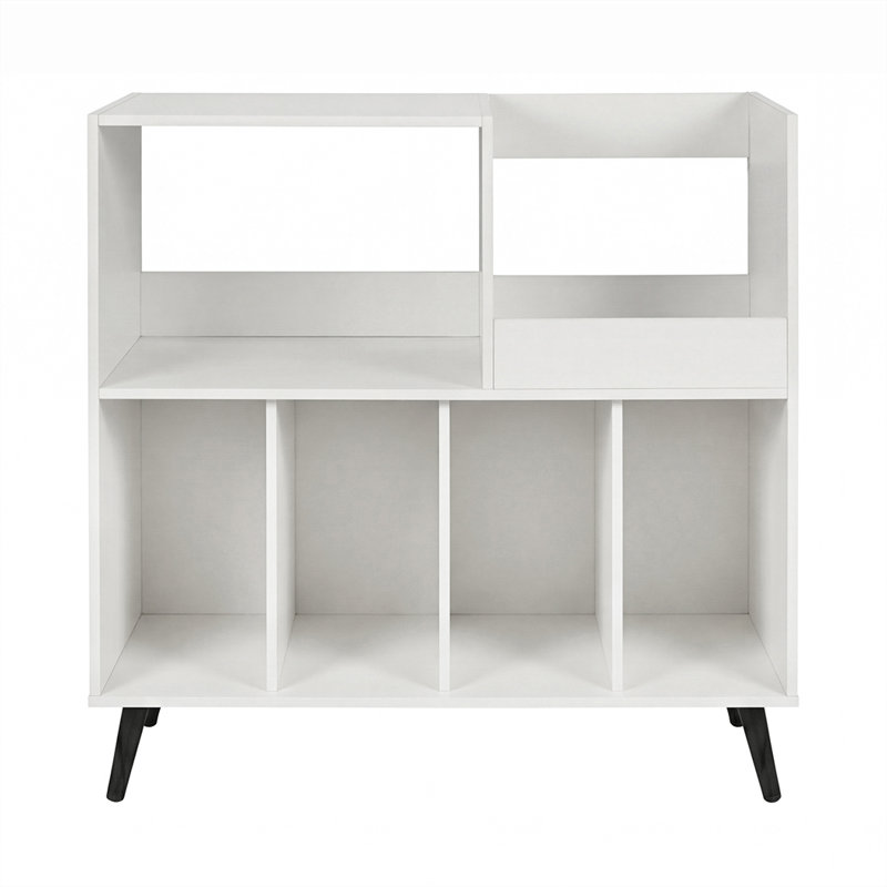 Particle Board / Chipboard 82.6cm H Media Shelves, White