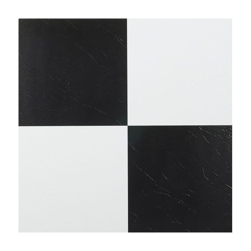 Nexus 1mm Thick 12'' W x 12'' L, Black/White