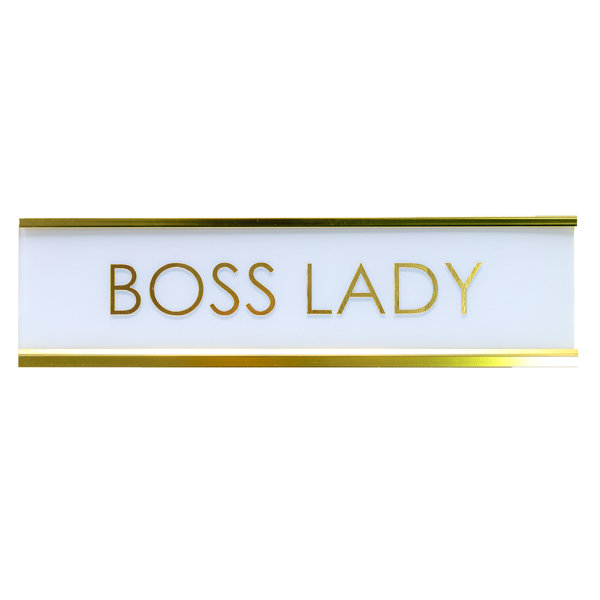 Boss bitch typography with pink background Stock Illustration