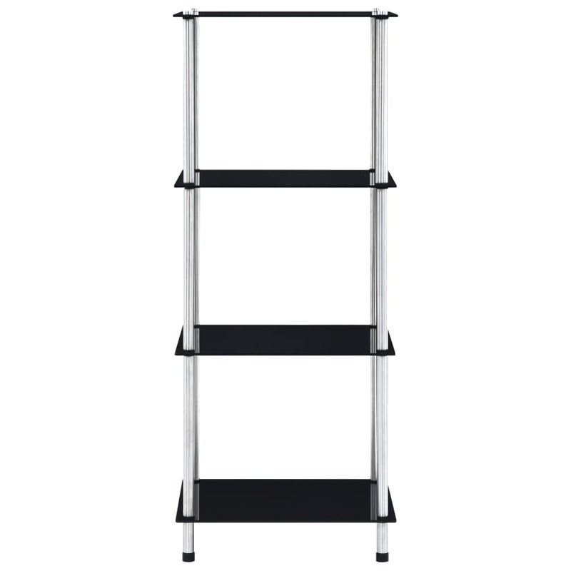 Abrahem 40cm W Metal Shelving Unit, Black