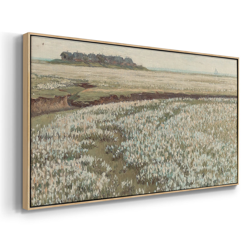 Paysage, série DC DCXIX, toile tendue avec châssis, prête à être accrochée, H 25 po x l 49 po, Naturel