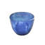 Baignoire autoportante ovale bleue transparente de 64 pouces, ergonomique pour le confort de la salle de bain.