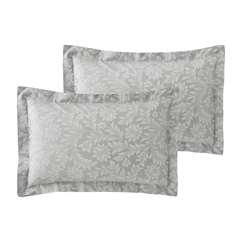 Colell Cotton Blend Pillow Case, Light Grey